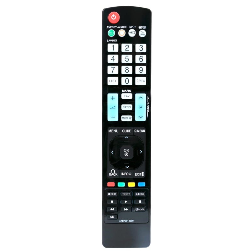 Vinabty AKB72914209 Replaced Remote fit for LG TV 42PJ350 50PJ650 50PK250 50PK350 50PK550 50PK790 42PJ650 50PJ350 60PK550 50PJ550 60PK790 60PK980 42PJ250 AKB72914201 AKB72914238 AKB72914207 AKB73615322 - Image 1